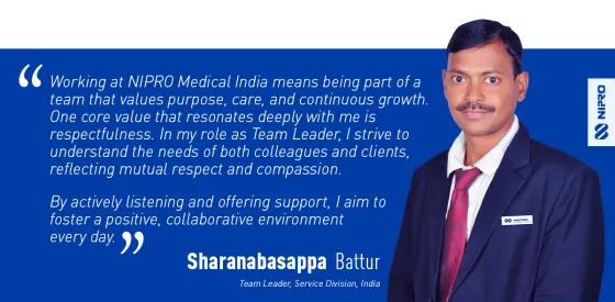 Sharanabasappa Battur - Team Leader, Service Division, India