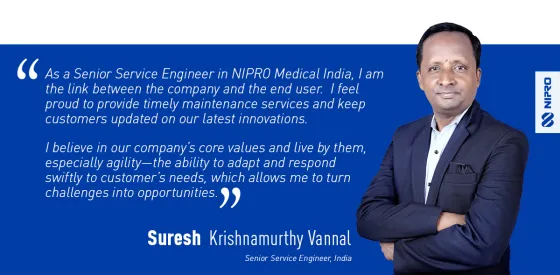 Employee Testimonial - Suresh Krishnamurthy Vannal - Senior Service Engineer, India.
